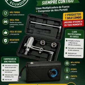 LLAVE MULTIPLICADORA + COMPRESOR DE AIRE - Imagen 2
