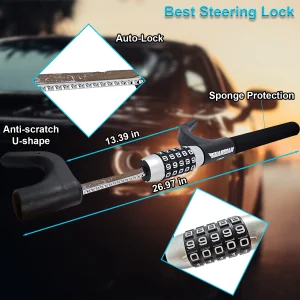 Candado Universal Antirrobo para Volante - Imagen 2