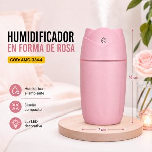 HUMIDIFICADOR FORMA DE ROSA - Imagen 2